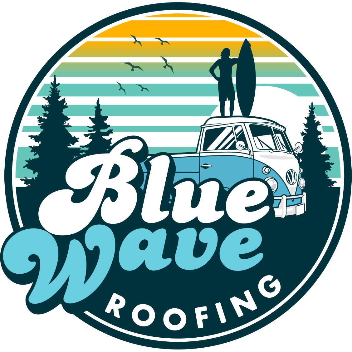 Blue Wave Roofing Icon